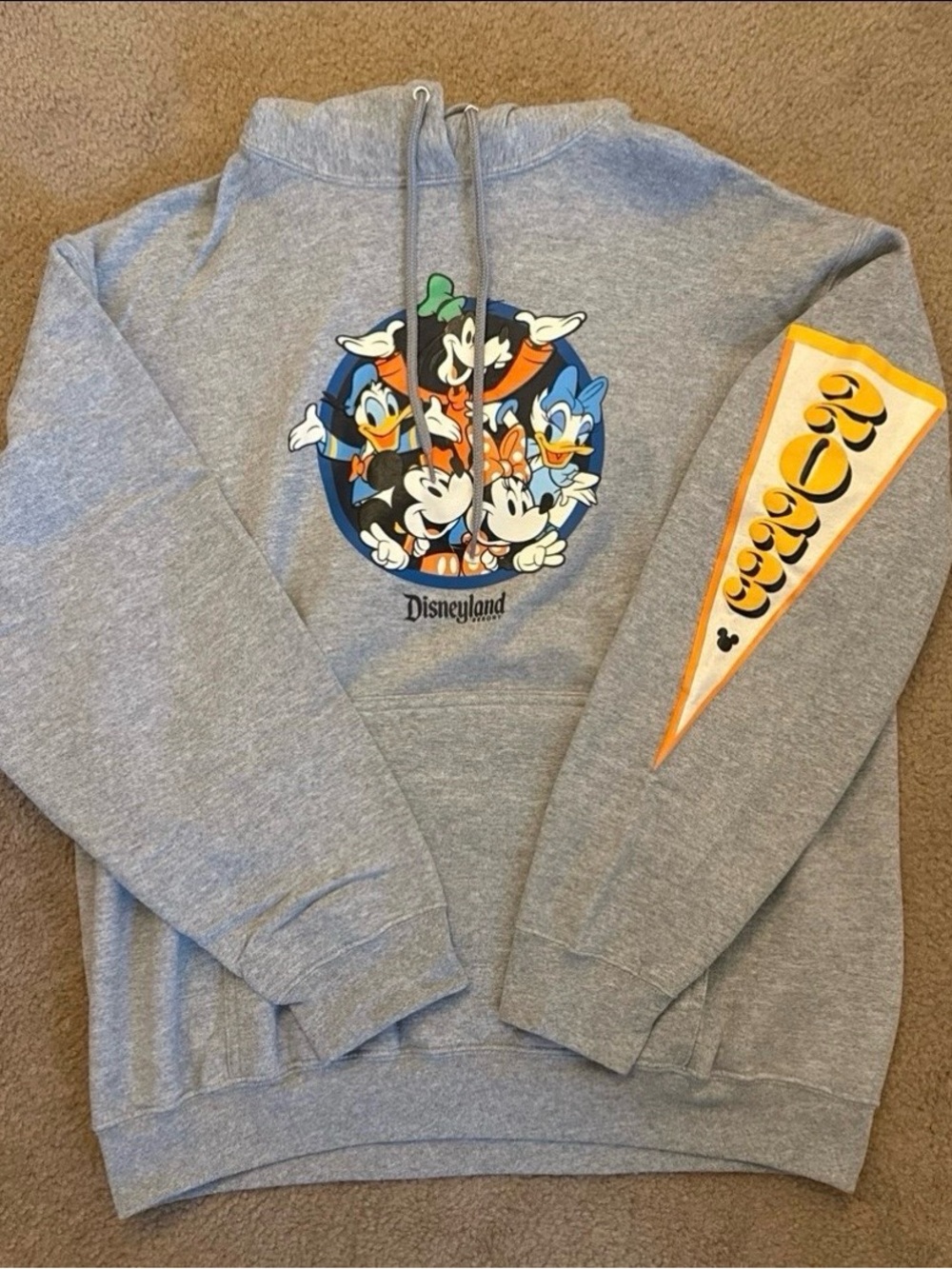 Disney Gray Mickey & Friends Graphic Pullover Hoodie